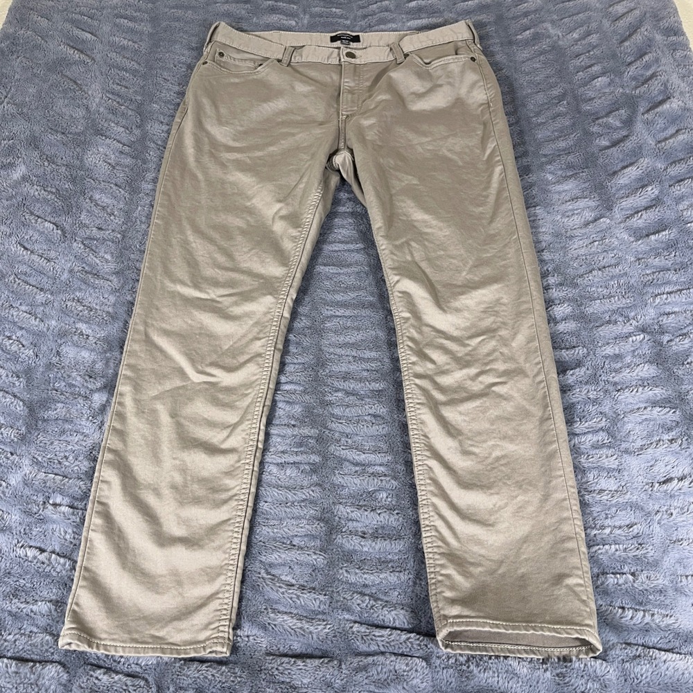 Banana Republic Travel Slim Khaki Chino Pants Mens 38x30 Tan Stretch‎ Cotton